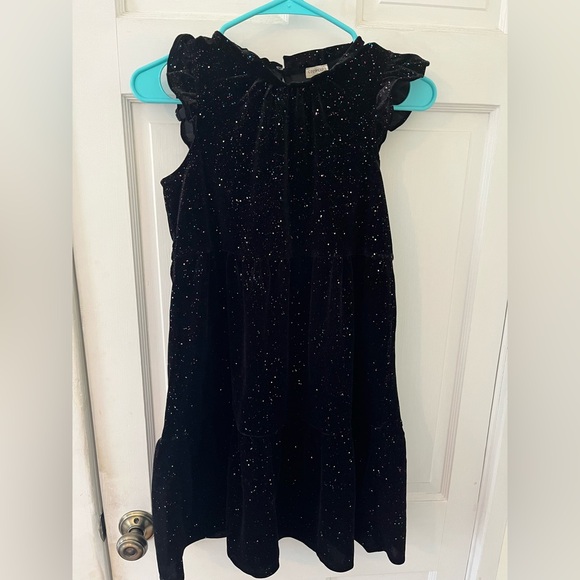 Crewcuts Other - Crew Cuts Black Velvet Sparkle Kids Dress
